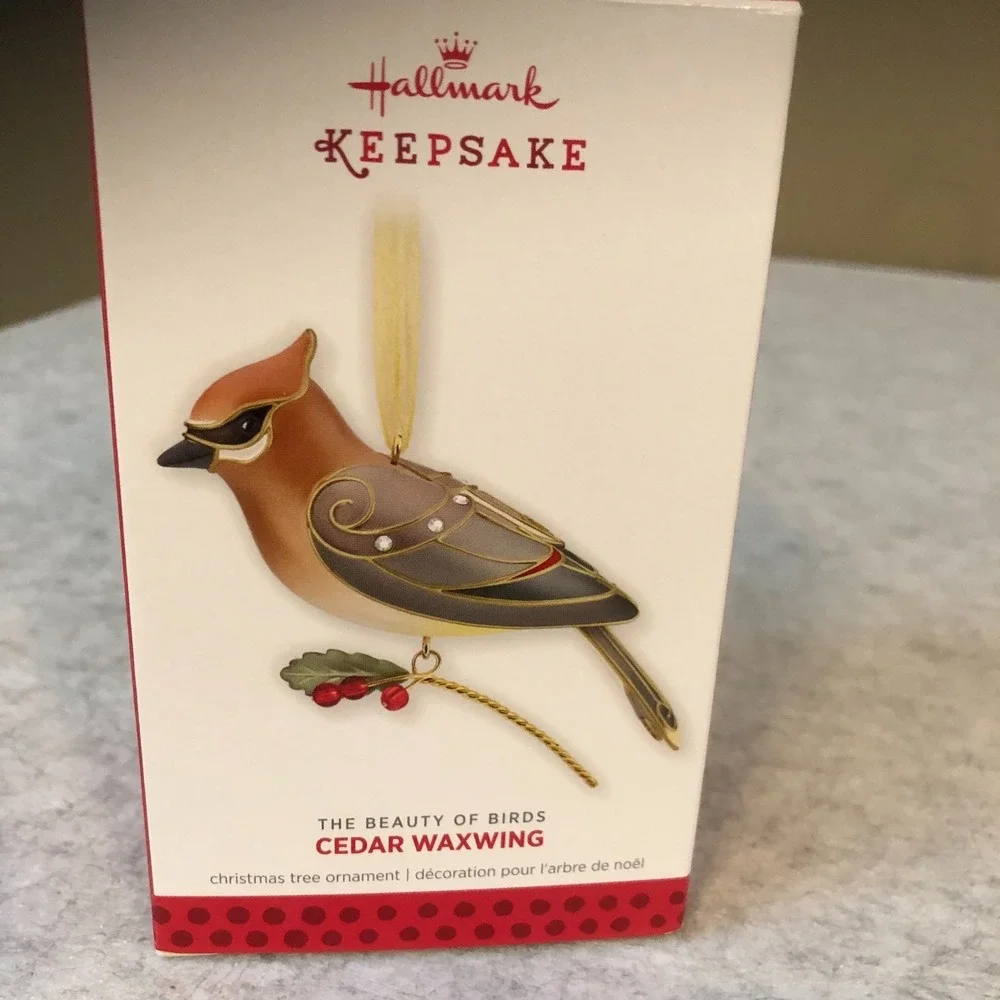 Hallmark Keepsake~2013 Cedar Waxwing~The Beauty of Birds Ornament~ 9th in Series